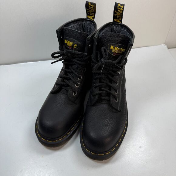 Dr Martens Industrial Safety Steel Toe Boots F2413-18 Mens 8 Womens 9 Workwear - Picture 1 of 16